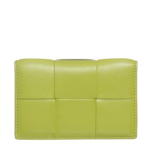 Porta-Cartão Bottega Veneta Cassette Couro Verde