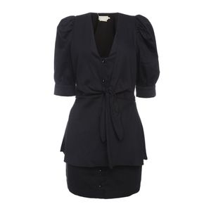 Vestido Cris Barros Sobreposição Preto