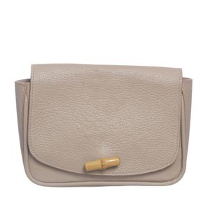 Bolsa Glorinha Paranaguá Couro Bege