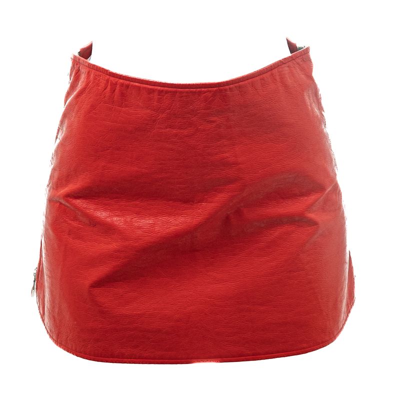 Saia-Courreges-Vinil-Vermelha-