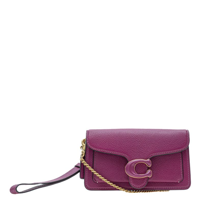 Bolsa-Coach-Tabby-Chain-Clutch-Rosa-