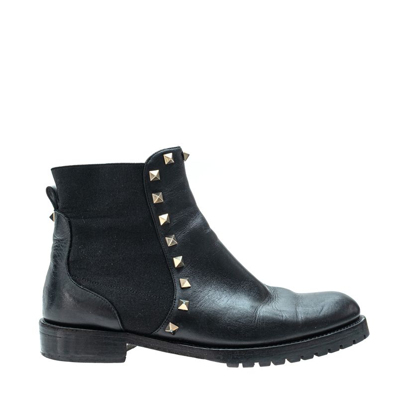 Bota-Valentino-Garavani-Chelsea-Couro-Preto-