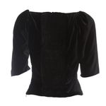 Blusa-Cris-Barros-Veludo-Preto