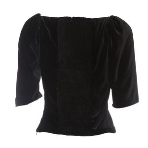 Blusa Cris Barros Veludo Preto