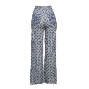 Calça Allmost Vintage Estampada Floral Azul