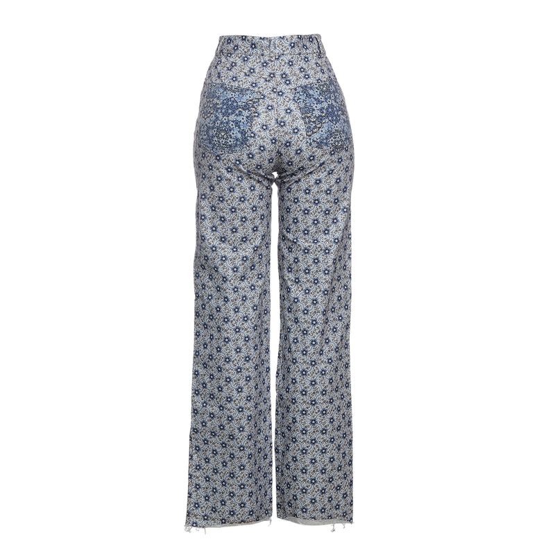 Calca-Allmost-Vintage-Estampada-Floral-Azul