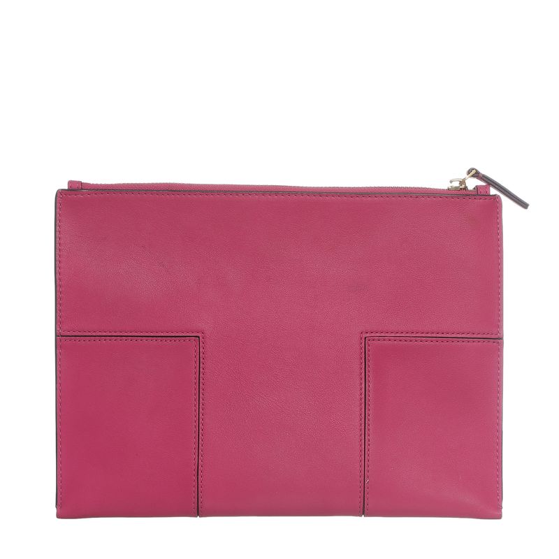 Clutch-Tory-Burch-Couro-Rosa