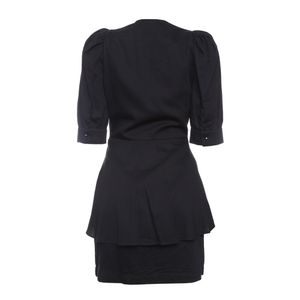 Vestido Cris Barros Sobreposição Preto