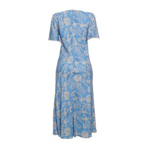 Vestido Cris Barros Estampado Azul