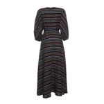 Vestido-Mixed-Jacquard-com-Cinto-Azul