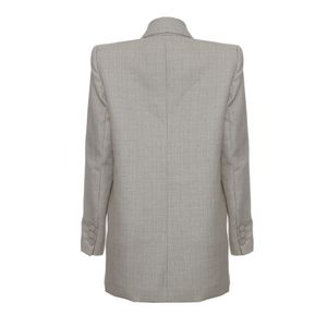 Blazer Mixed Xadrez Bege