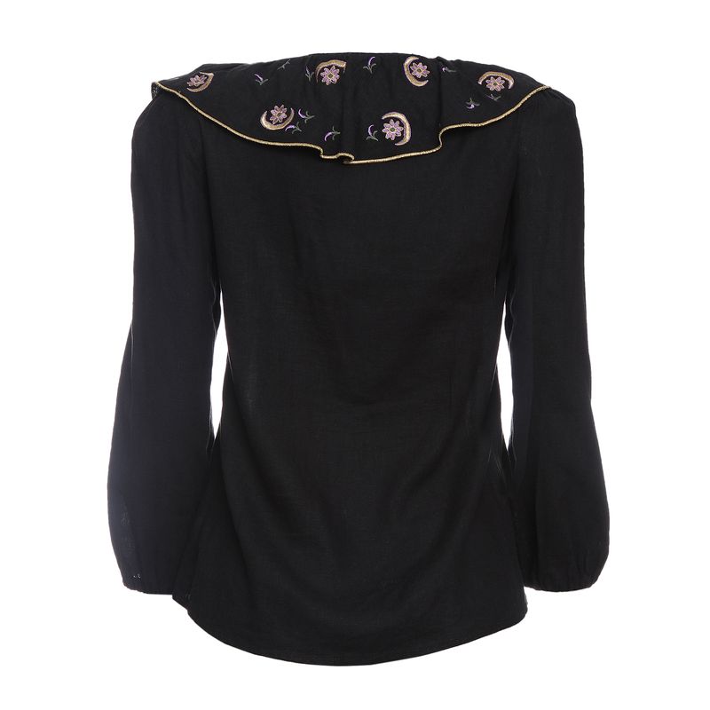 Blusa-Cris-Barros-Bordada-Preta