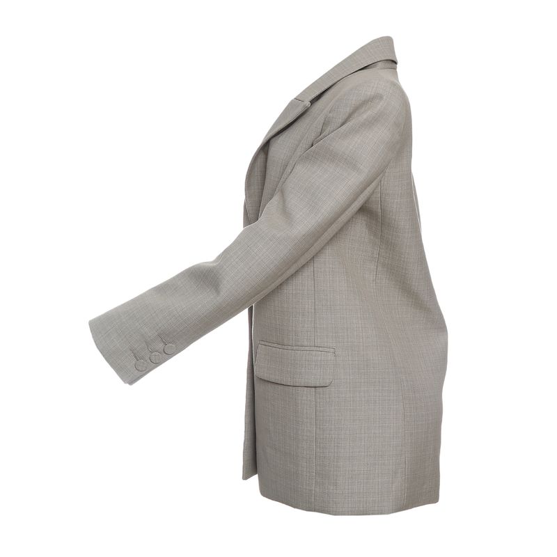 Blazer-Mixed-Xadrez-Bege