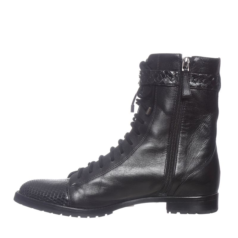 Bota-Alexandre-Birman-Clarita-com-Couro-Exotico-Preta