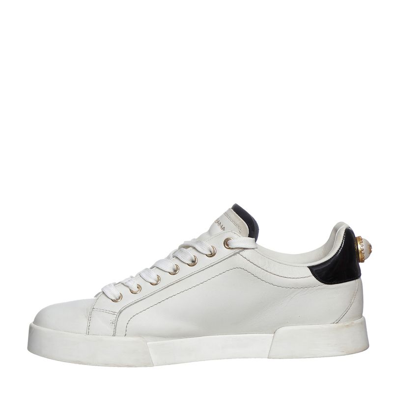 Tenis-Dolce---Gabbana-Couro-Branco