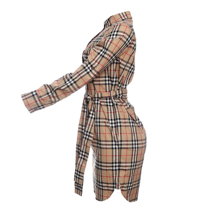 Vestido-Burberry-Housecheck-com-Faixa