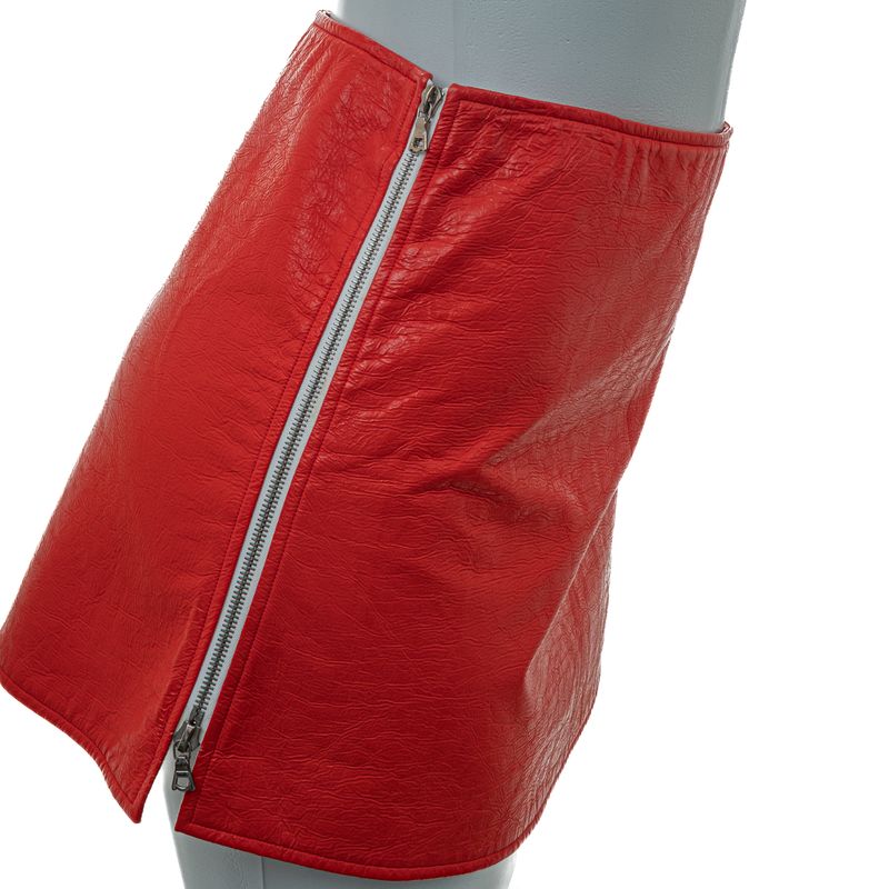 Saia-Courreges-Vinil-Vermelha-