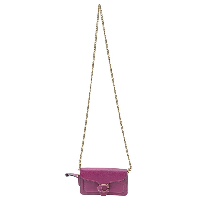 Bolsa-Coach-Tabby-Chain-Clutch-Rosa-