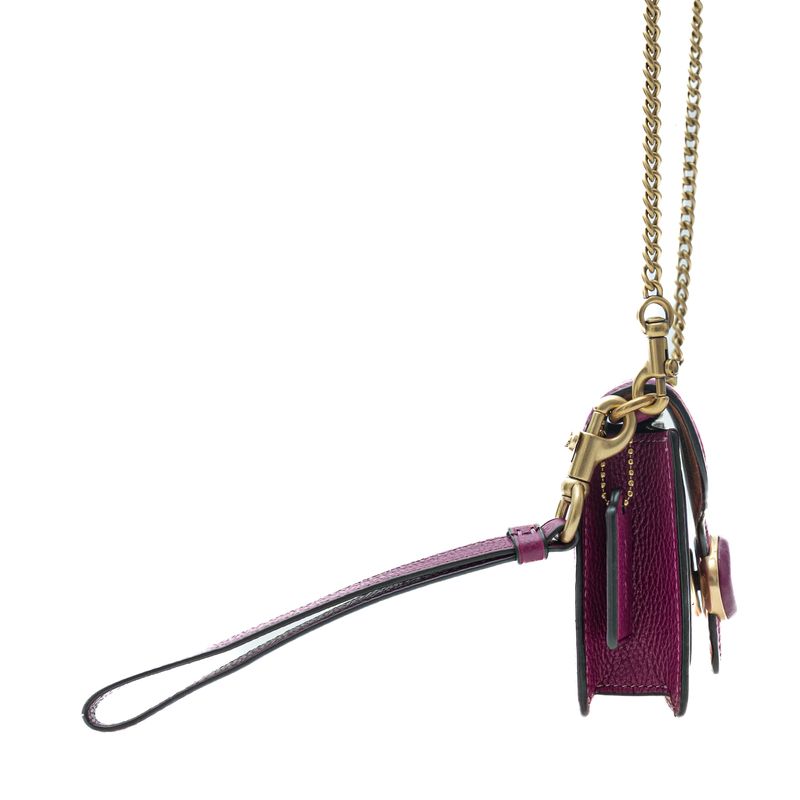 Bolsa-Coach-Tabby-Chain-Clutch-Rosa-