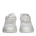 Tenis-Chanel-Logo-Couro-Branco