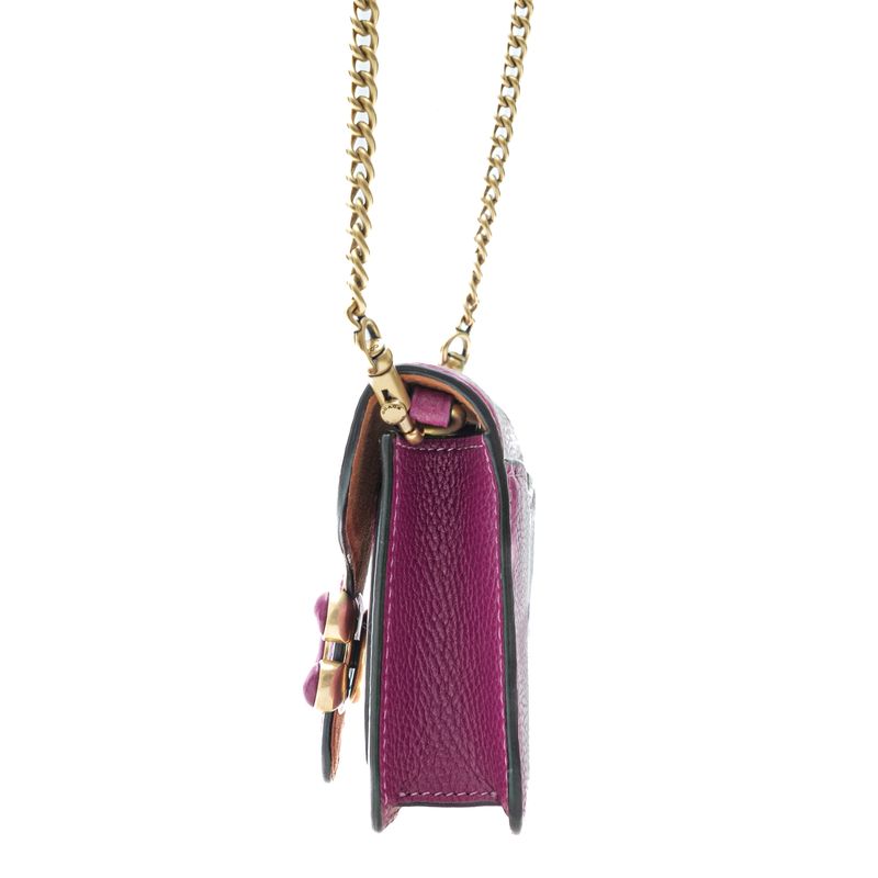 Bolsa-Coach-Tabby-Chain-Clutch-Rosa-