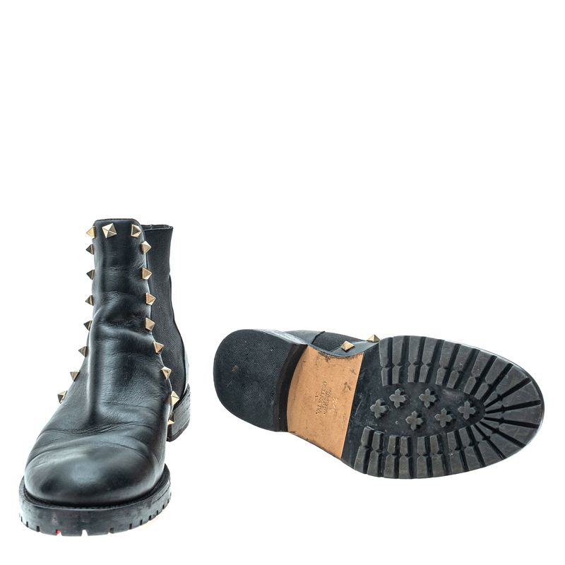 Bota-Valentino-Garavani-Chelsea-Couro-Preto-