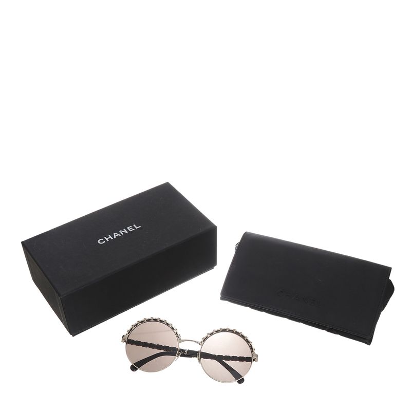 Oculos-Chanel-Metal-Preto