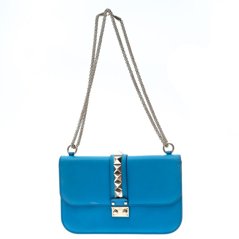 Bolsa-Valentino-Garavani-Glamlock-Azul-