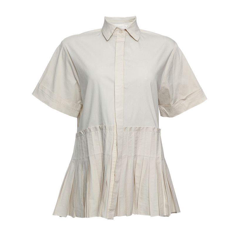 Camisa-Aluf-Plissada-Bege