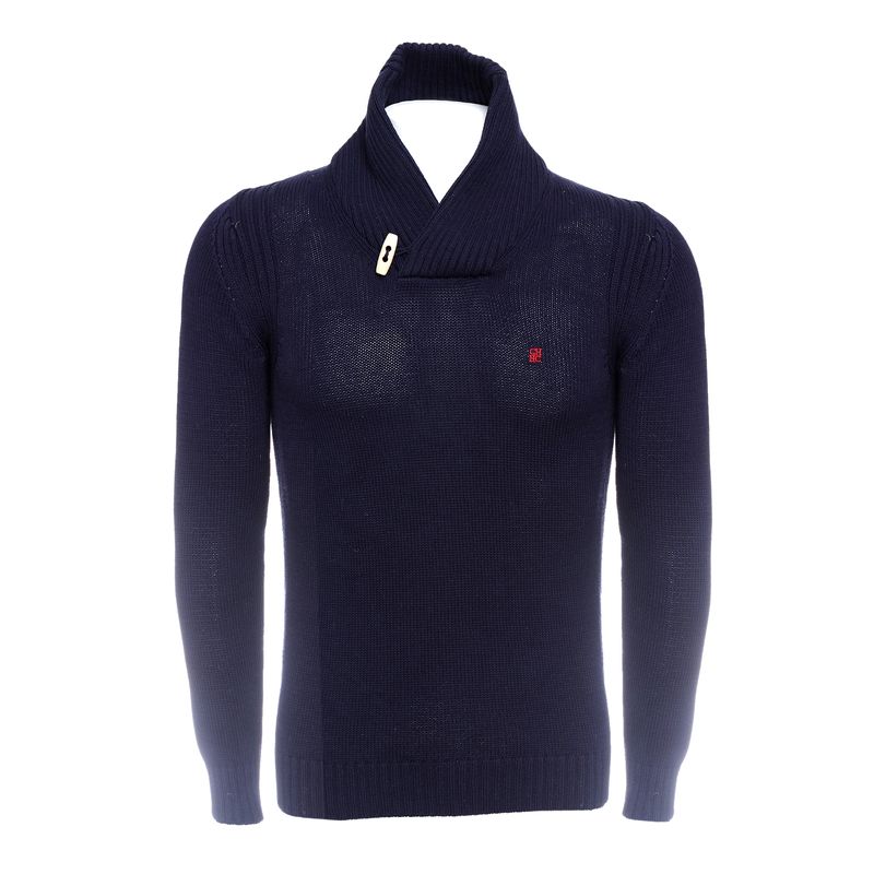Sueter-Carolina-Herrera-Trico-Azul-Marinho