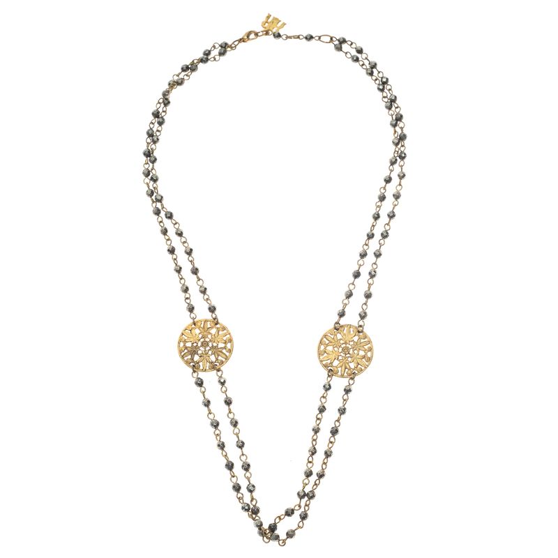Colar-Vintage-Folhas-Dourado-e-Chumbo