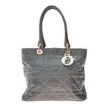 Bolsa-Christian-Dior-Tote-Cannage-Cinza-