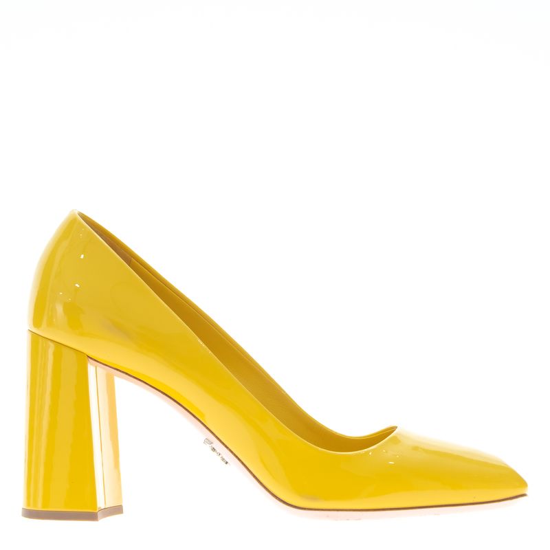 Sapato-Prada-Verniz-Amarelo-