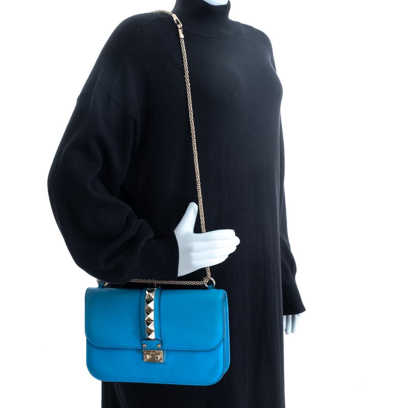 Bolsa-Valentino-Garavani-Glamlock-Azul-
