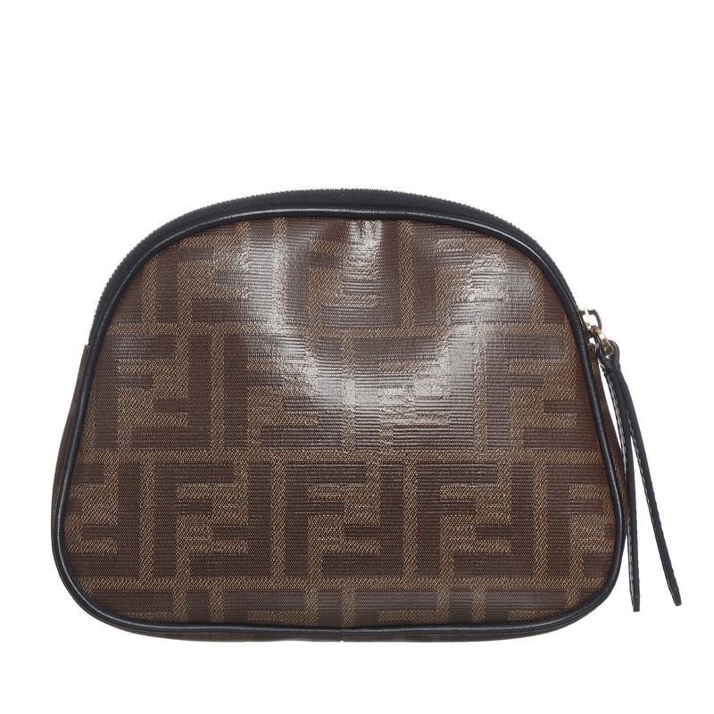 Necessarie-Fendi-Couro-Marrom