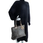 Bolsa-Christian-Dior-Tote-Cannage-Cinza-