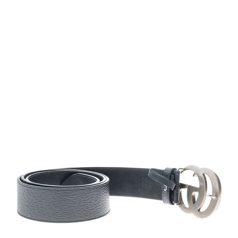 Cinto-Gucci-Double-G-Couro-Preto