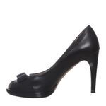 Sapato-Salvatore-Ferragamo-Peep-Toe-Couro-Preto