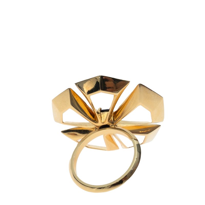 Anel-Jack-Vartanian-Flor-Prata-com-Ouro-Amarelo-e-Agata-