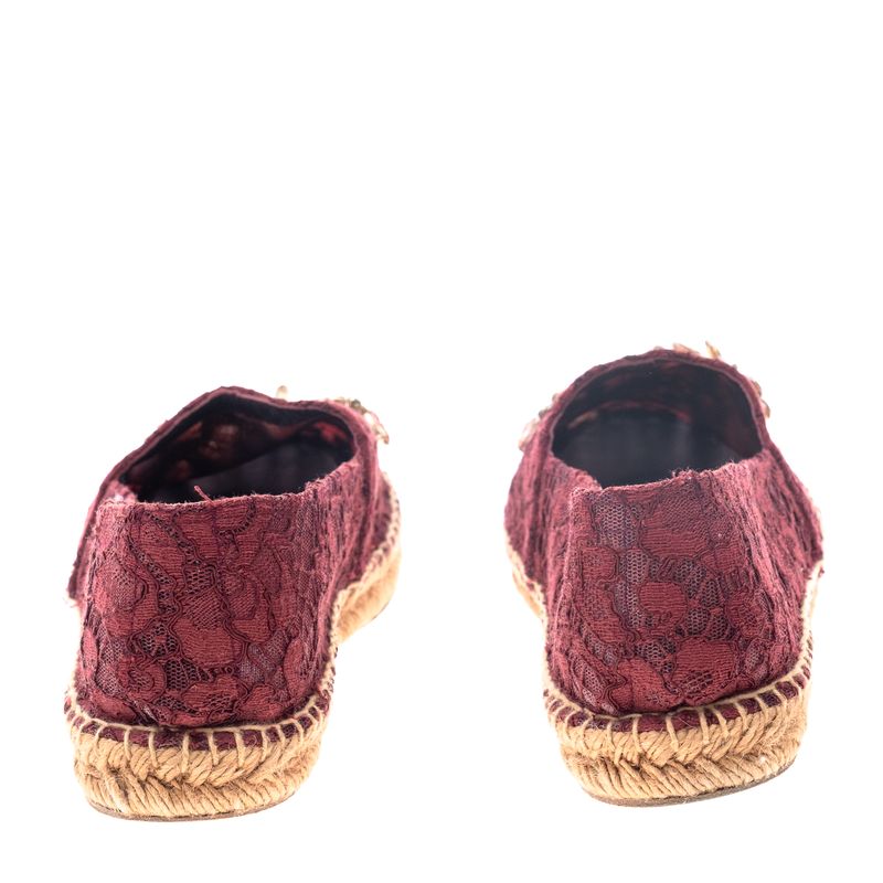 Espadrille-Dolce---Gabbana-Renda-Vinho-e-Pedrarias-