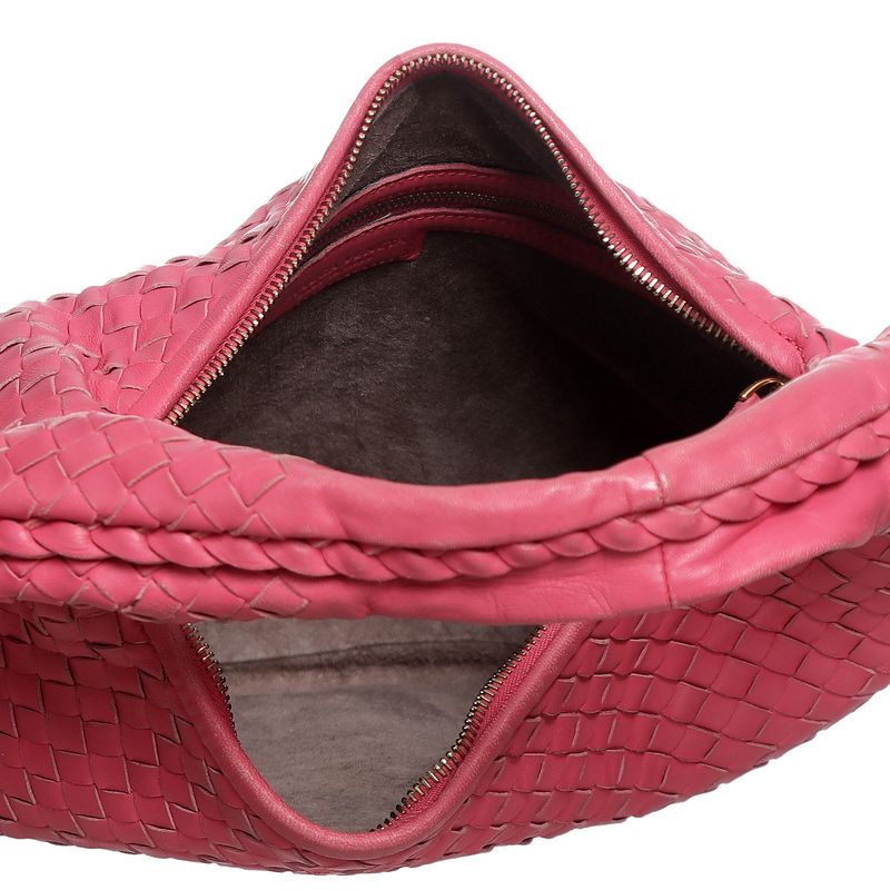 Bolsa-Bottega-Veneta-Hobo-Intrecciato-Rosa