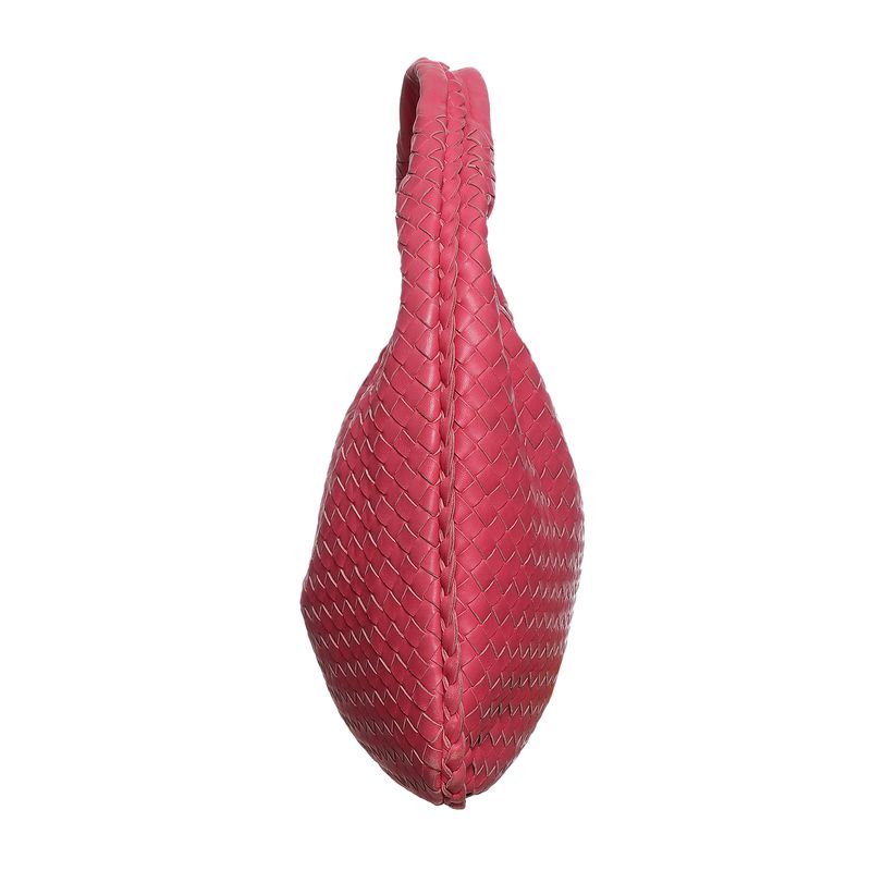 Bolsa-Bottega-Veneta-Hobo-Intrecciato-Rosa