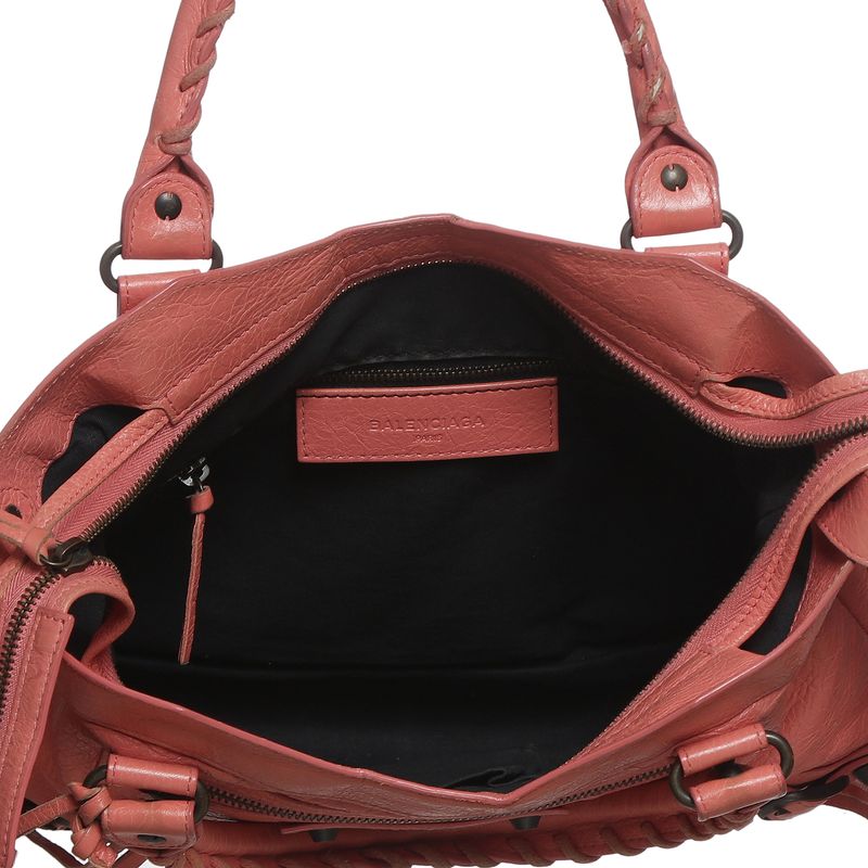 Bolsa-Balenciaga-Motorcross-Classic-City-Nano-Rosa