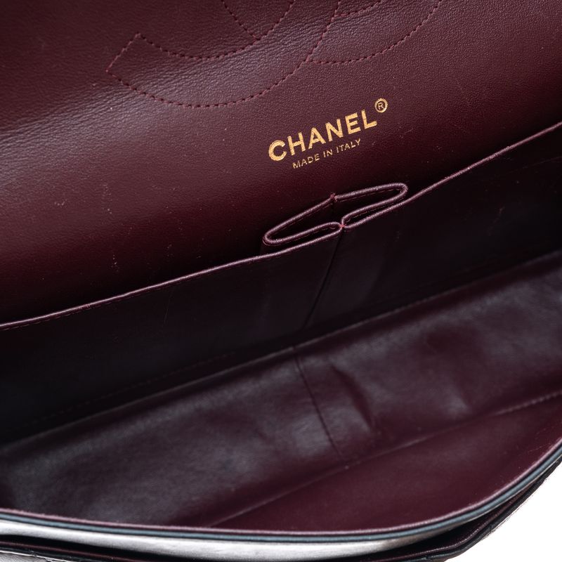 Bolsa-Chanel-Classic-Double-Flap-Jumbo-Preta-
