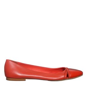 Sapatilha Sarah Chofakian Couro Vermelho