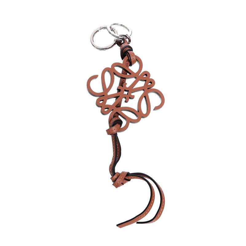 Chaveiro-Loewe-Couro-Caramelo