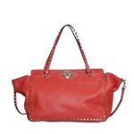 Bolsa-Valentino-Garavani-Rockstud-Tote-Vermelha