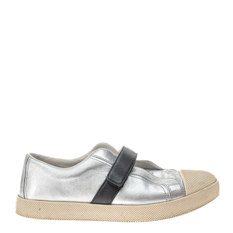 Tenis-Prada-Prateado-