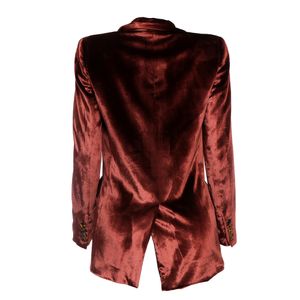 Blazer Blazé Milano Veludo Marrom