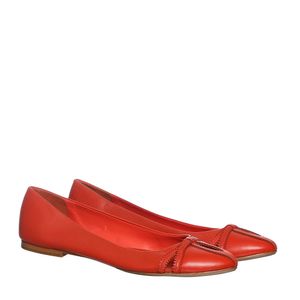 Sapatilha Sarah Chofakian Couro Vermelho